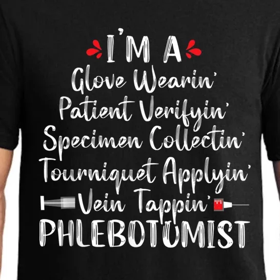 Phlebotomist Phlebotomy Technician Funny Nurse Clinical Pajama Set