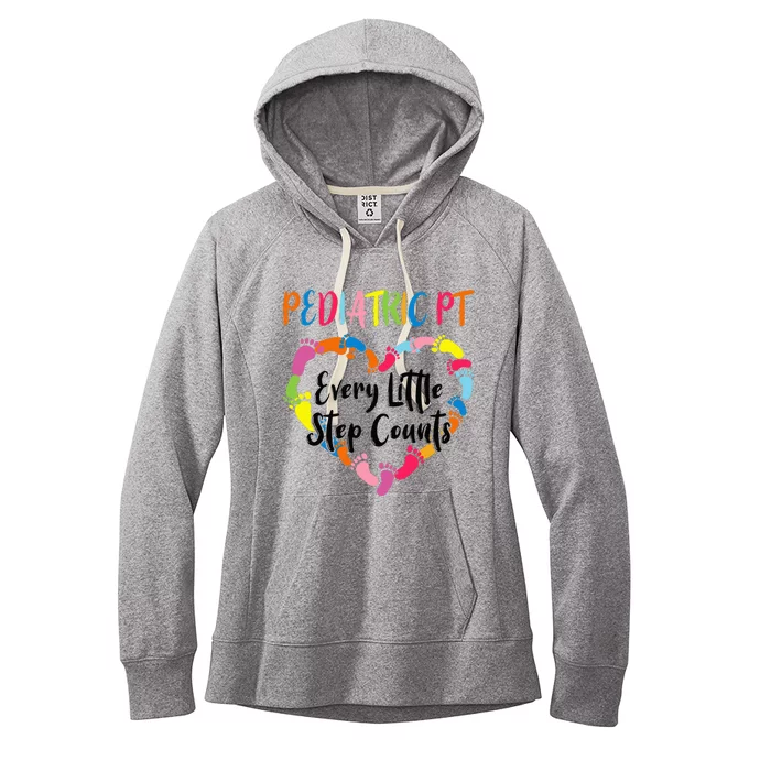 Pediatric Physical Therapy PT Every Little Step Counts Women's Fleece Hoodie