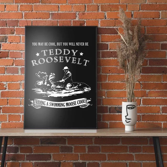 Progressive Party Teddy Riding Moose Cool Teddy Roosevelt Poster