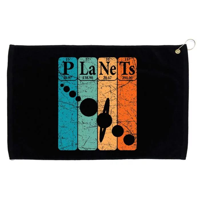 Planets Periodic Table Elements Solar System Planets Grommeted Golf Towel