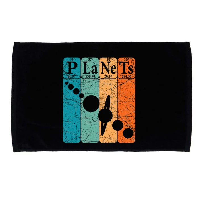 Planets Periodic Table Elements Solar System Planets Microfiber Hand Towel