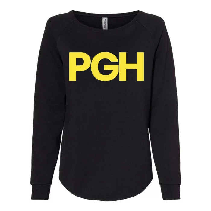 Pittsburgh Pgh Text Retro Throwback Pennsylvania Womens California Wash Sweatshirt