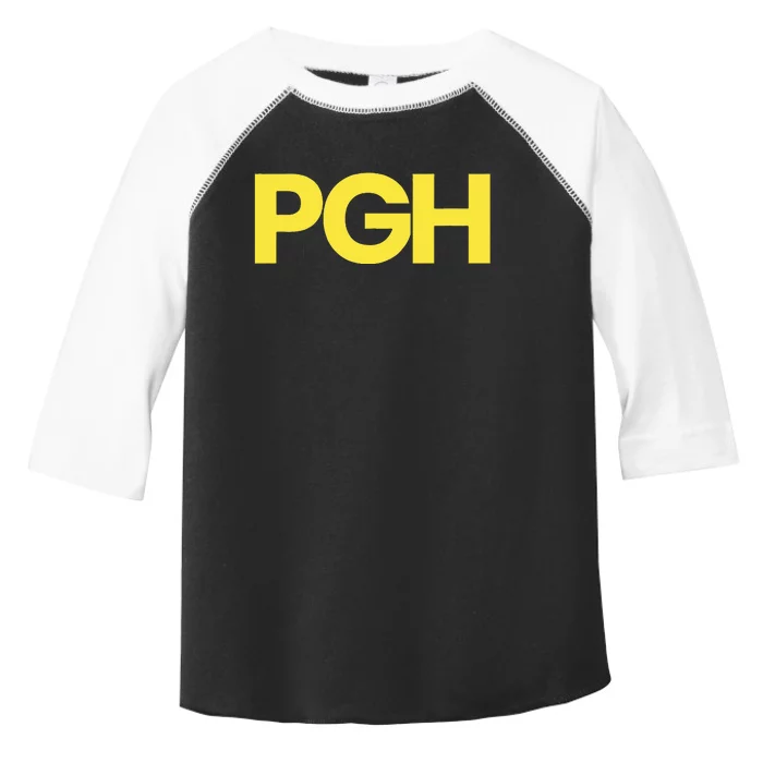 Pittsburgh Pgh Text Retro Throwback Pennsylvania Toddler Fine Jersey T-Shirt