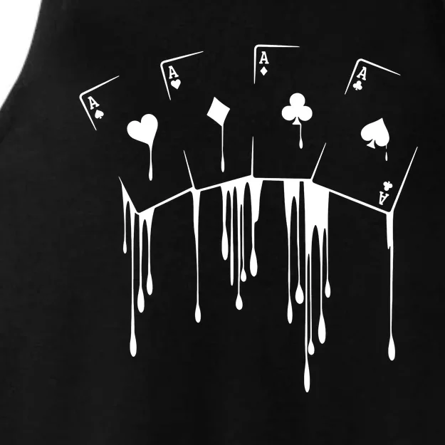 Poker Player Texas HoldEm Night Tournament Poker Ladies Tri-Blend Wicking Tank