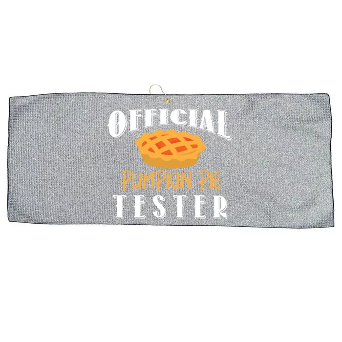 Pumpkin Pie Tester Funny Thanksgiving Cool Gift Large Microfiber Waffle Golf Towel