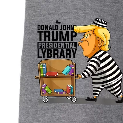 Prison Prisoner Trump Presidential Library Funny Anti Trump Doggie 3-End Fleece Hoodie