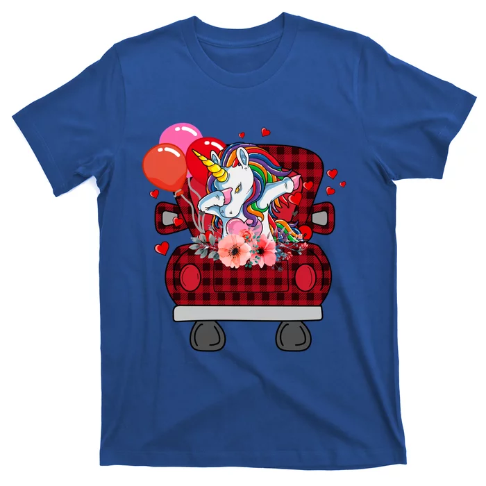 Ph Plaid Truck Unicorn Valentines Day Costume Gift T-Shirt