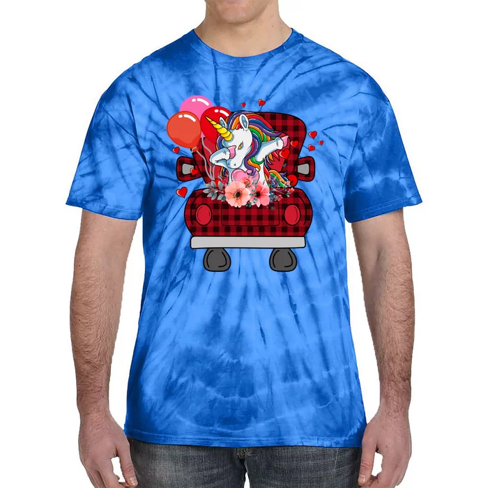 Ph Plaid Truck Unicorn Valentines Day Costume Gift Tie-Dye T-Shirt