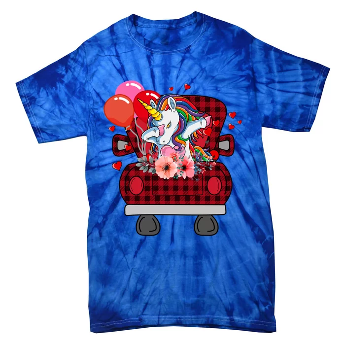 Ph Plaid Truck Unicorn Valentines Day Costume Gift Tie-Dye T-Shirt