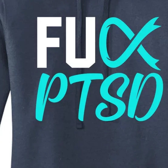 Ptsd Post Traumatic Stress Disorder Awareness Ribbon Graphic Gift Women's Pullover Hoodie