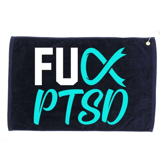 Ptsd Post Traumatic Stress Disorder Awareness Ribbon Graphic Gift Grommeted Golf Towel