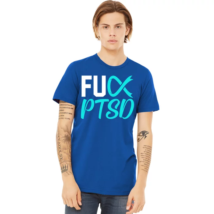 Ptsd Post Traumatic Stress Disorder Awareness Ribbon Graphic Meaningful Gift Premium T-Shirt