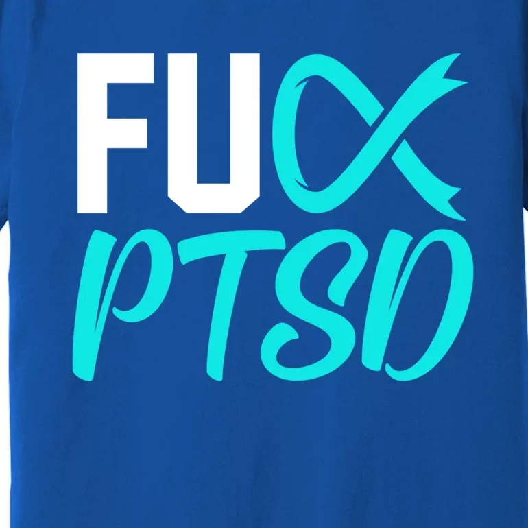 Ptsd Post Traumatic Stress Disorder Awareness Ribbon Graphic Meaningful Gift Premium T-Shirt