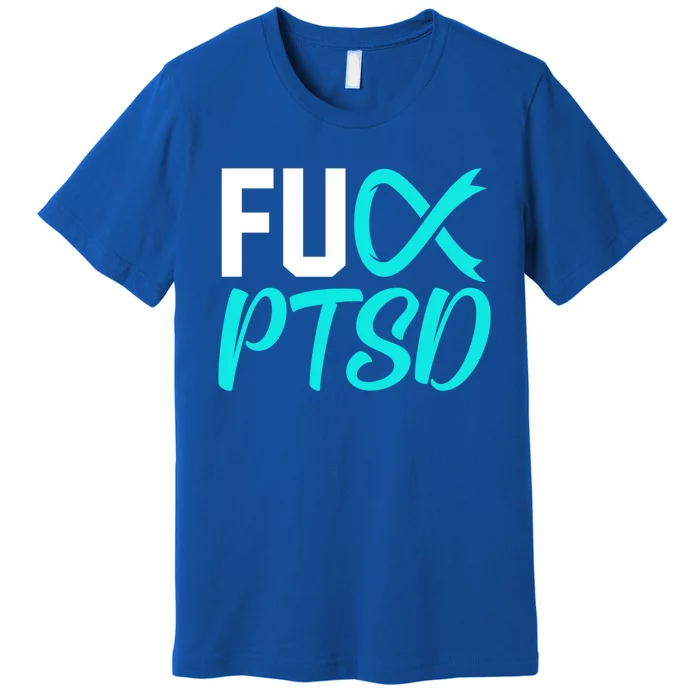 Ptsd Post Traumatic Stress Disorder Awareness Ribbon Graphic Meaningful Gift Premium T-Shirt