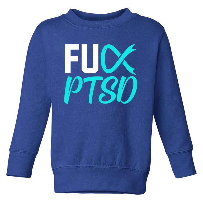 Ptsd Post Traumatic Stress Disorder Awareness Ribbon Graphic Meaningful Gift Toddler Sweatshirt