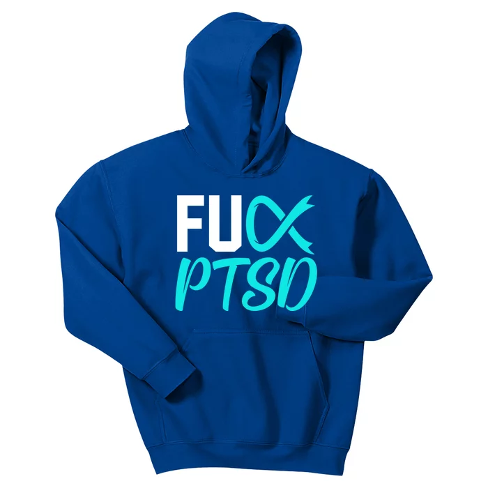 Ptsd Post Traumatic Stress Disorder Awareness Ribbon Graphic Meaningful Gift Kids Hoodie