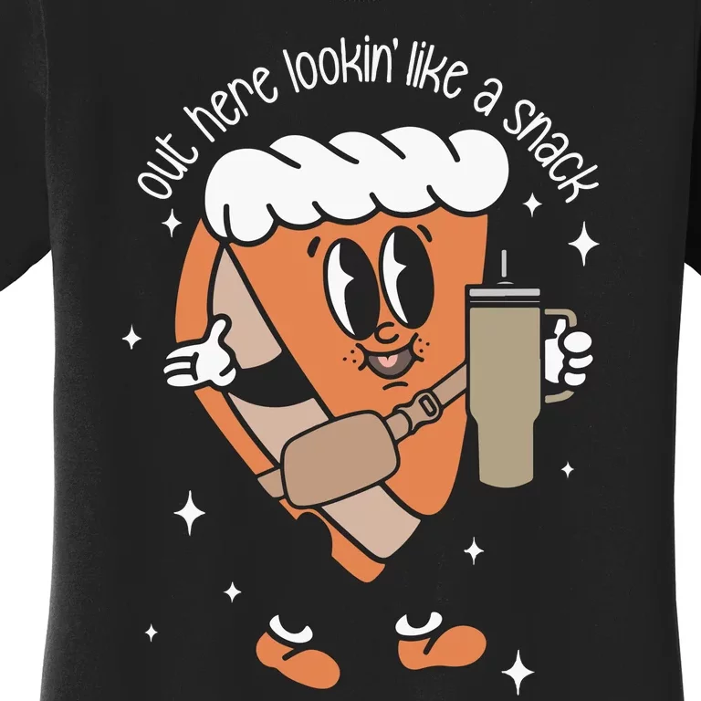 Pumpkin Pie Thanksgiving Looking Like A Snack Women's T-Shirt