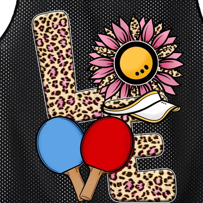 Ping Pong T Shirts Love Table Tennis Leopard Sunflower Graphic Plus Size Mesh Reversible Basketball Jersey Tank