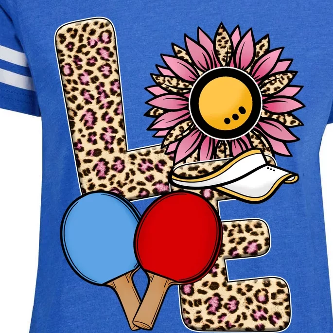 Ping Pong T Shirts Love Table Tennis Leopard Sunflower Graphic Plus Size Enza Ladies Jersey Football T-Shirt