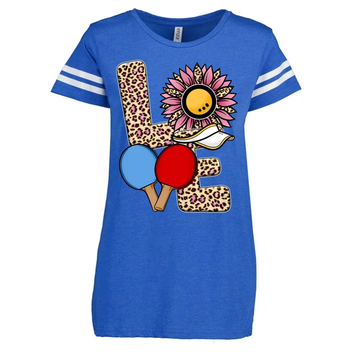 Ping Pong T Shirts Love Table Tennis Leopard Sunflower Graphic Plus Size Enza Ladies Jersey Football T-Shirt