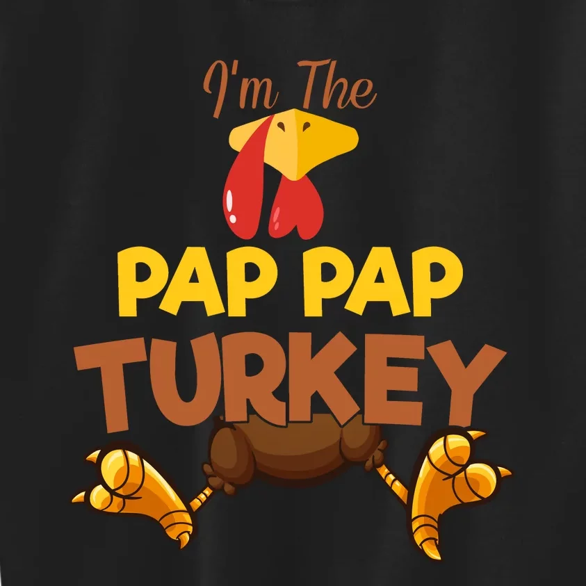 Pap Pap Turkey Matching Family Group Thanksgiving Gifts Kids Sweatshirt