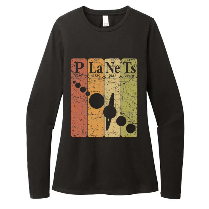 Planets Periodic Table Elements Solar System Planets Womens CVC Long Sleeve Shirt