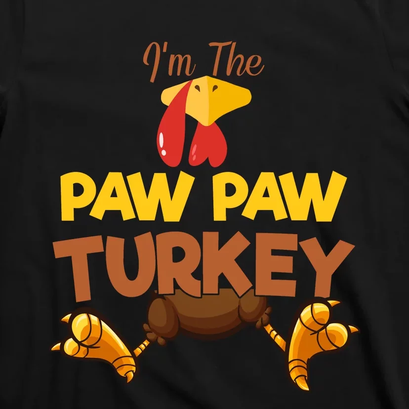 Paw Paw Turkey Matching Family Group Thanksgiving Gifts T-Shirt