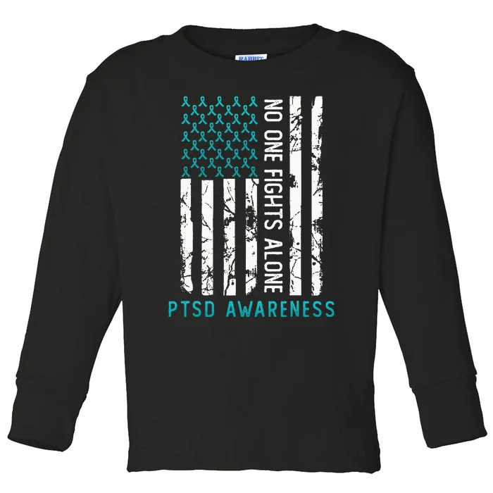 PTSD Post Traumatic Stress Disorder Awareness Support Toddler Long Sleeve Shirt