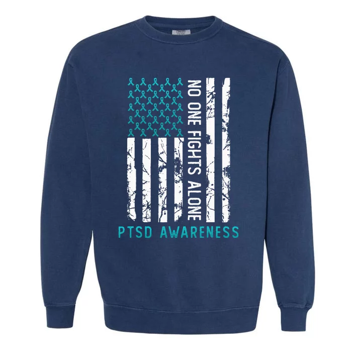 PTSD Post Traumatic Stress Disorder Awareness Support Garment-Dyed Sweatshirt