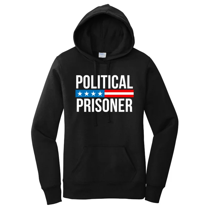 Political Prisoner Trump 2024 Women's Pullover Hoodie