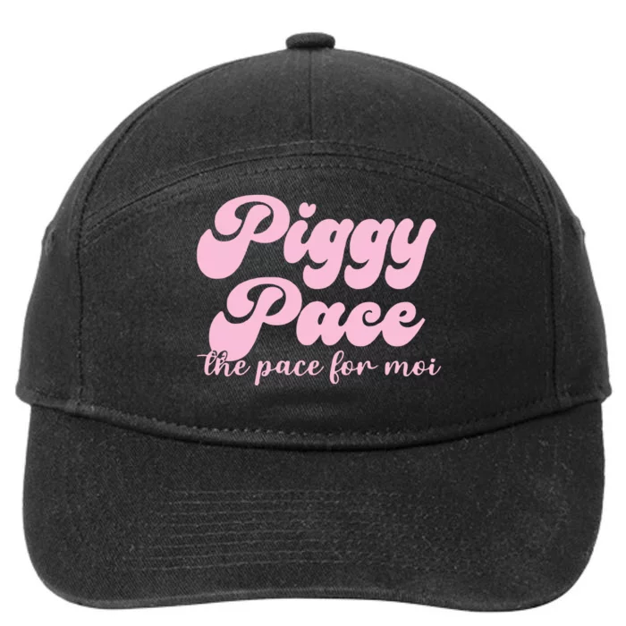 Piggy Pace The Pace For Moi Miss Piggy Inspired Race 7-Panel Snapback Hat