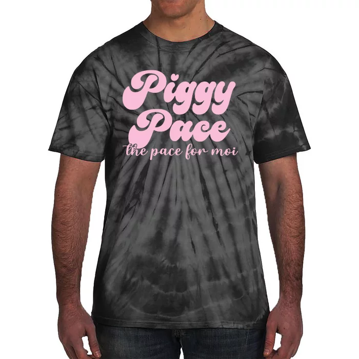 Piggy Pace The Pace For Moi Miss Piggy Inspired Race Tie-Dye T-Shirt