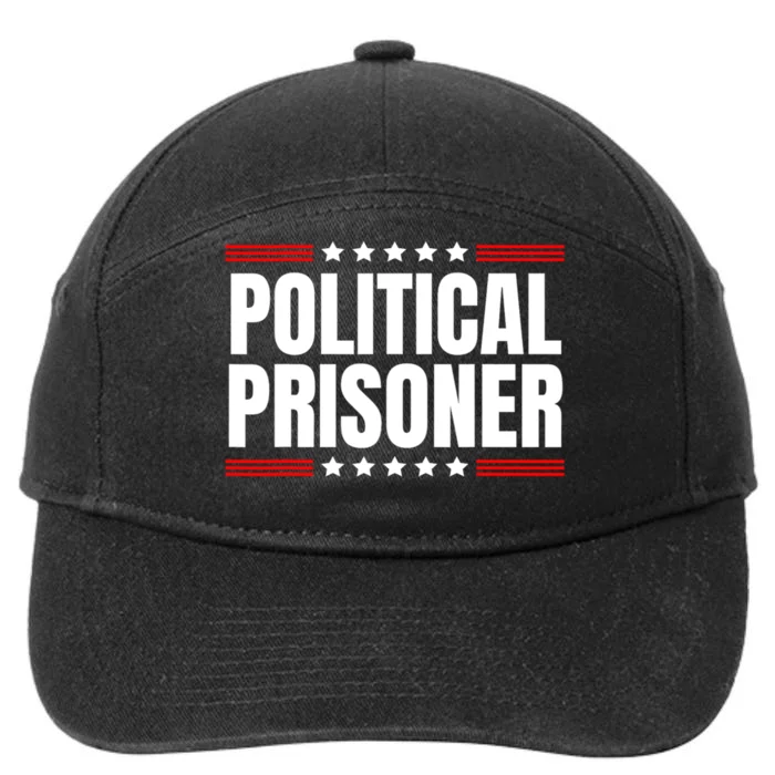 Political Prisoner Trump 2024 7-Panel Snapback Hat