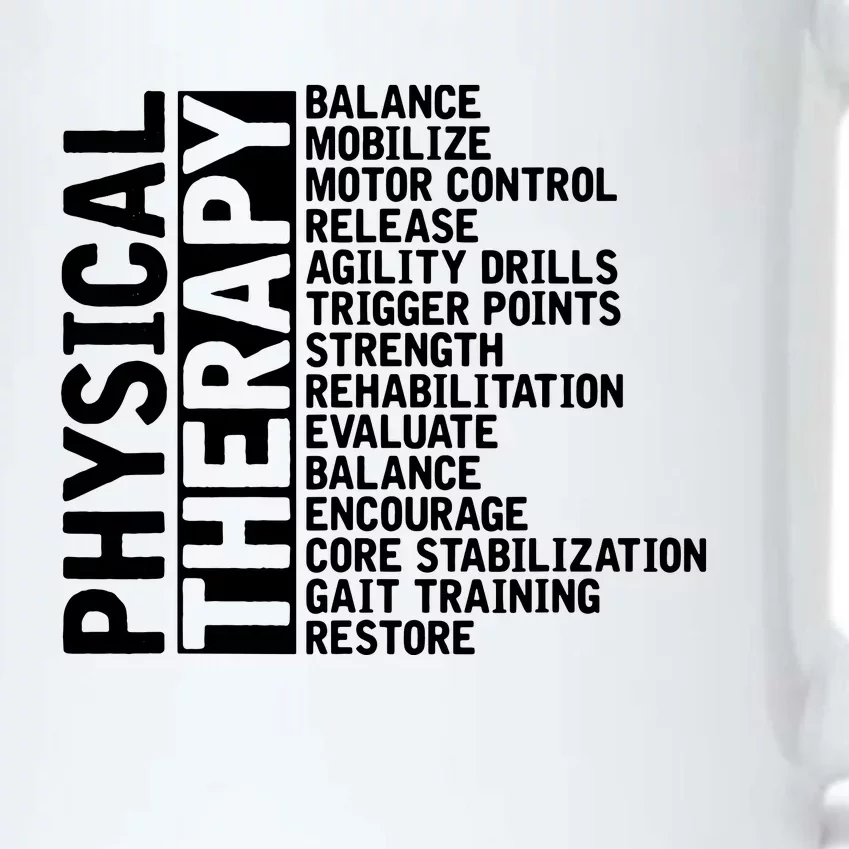 PT Physical Therapist Exercise Physical Therapy Black Color Changing Mug