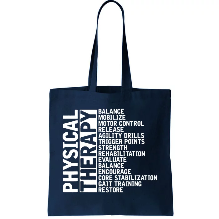 PT Physical Therapist Exercise Physical Therapy Tote Bag