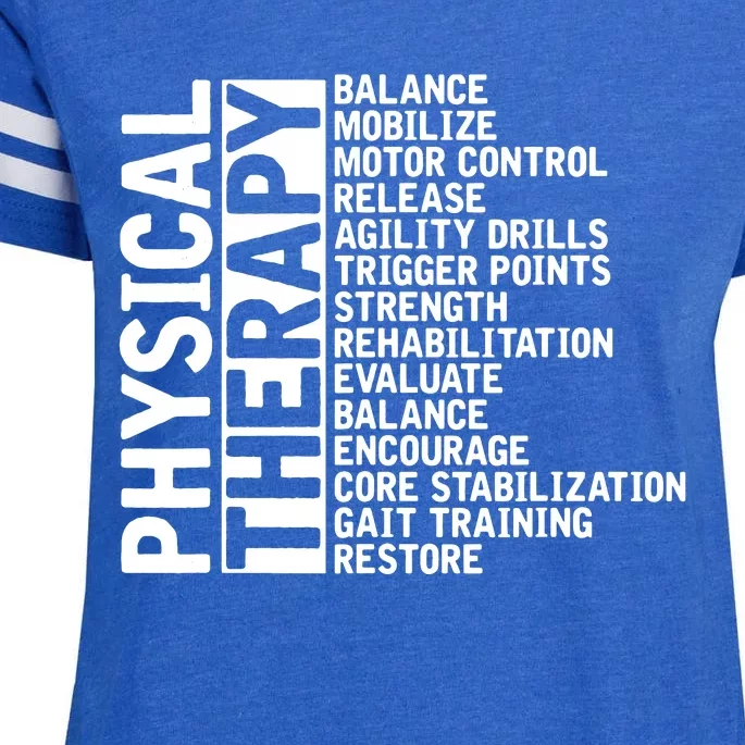 PT Physical Therapist Exercise Physical Therapy Enza Ladies Jersey Football T-Shirt