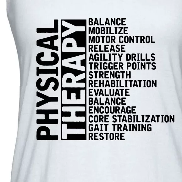 PT Physical Therapist Exercise Physical Therapy Ladies Essential Flowy Tank