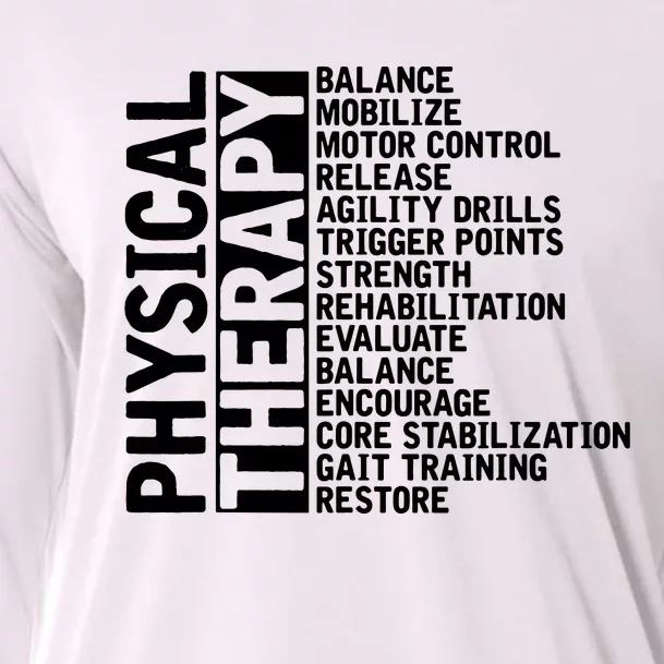 PT Physical Therapist Exercise Physical Therapy Cooling Performance Long Sleeve Crew