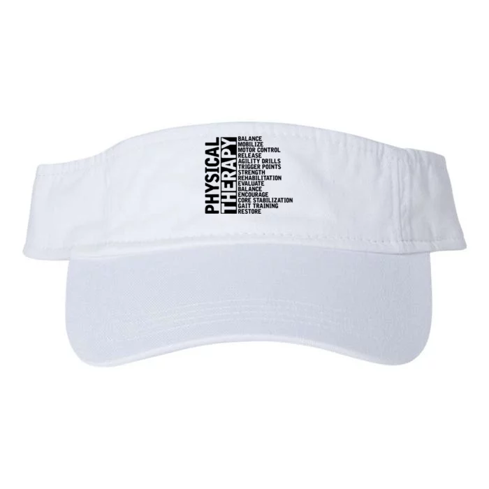 PT Physical Therapist Exercise Physical Therapy Valucap Bio-Washed Visor