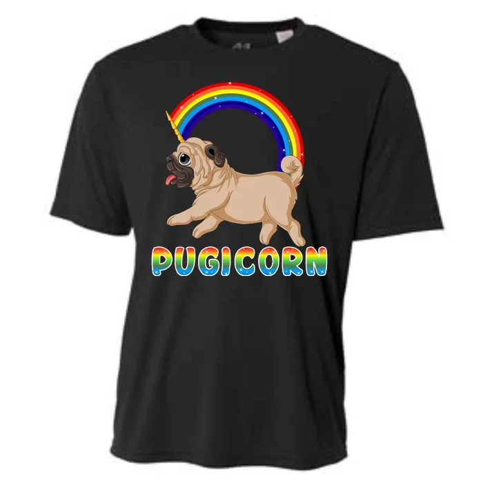 Pugicorn Pug Unicorn Cooling Performance Crew T-Shirt