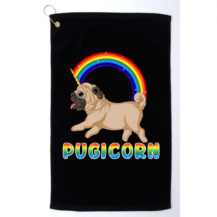 Pugicorn Pug Unicorn Platinum Collection Golf Towel