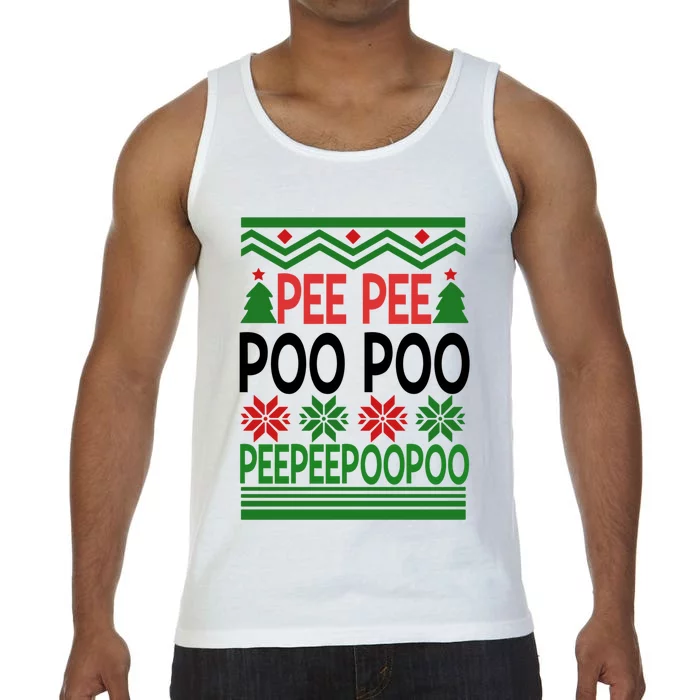 Peepee Poopoo Ugly Christmas Great Gift Comfort Colors® Tank Top