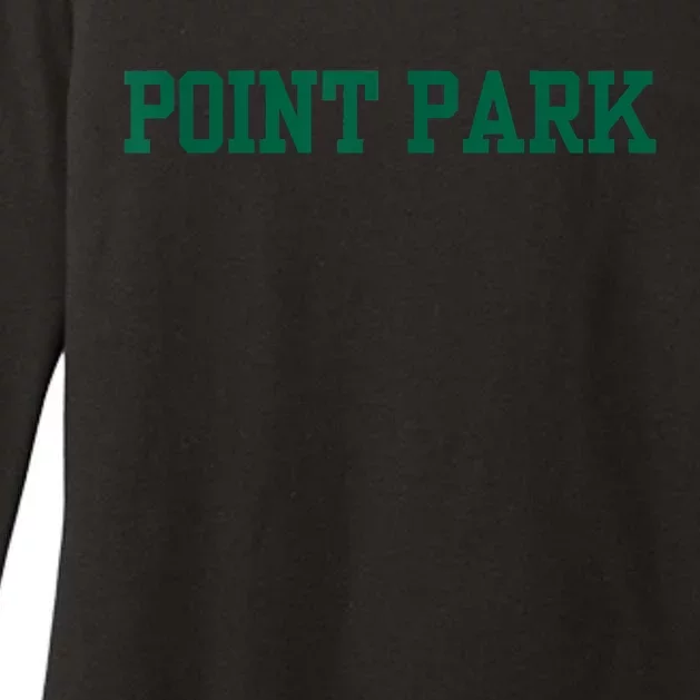 Point Park University Womens CVC Long Sleeve Shirt