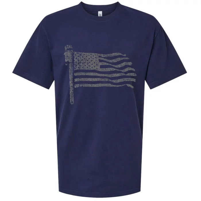 Patriotic Plumber US Flag Plumbing Handyman Pipe Fitter Sueded Cloud Jersey T-Shirt