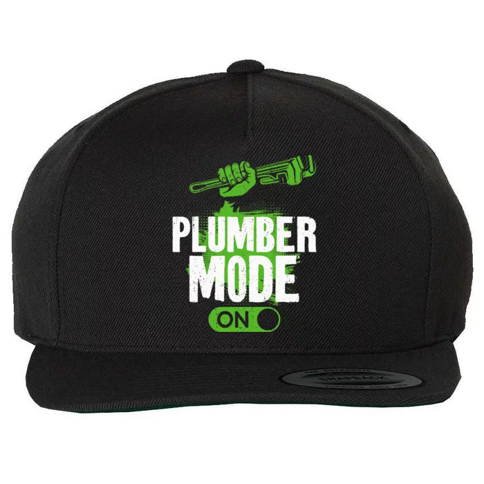 Plumbing Plumber Vintage Plumber Mode On Wool Snapback Cap