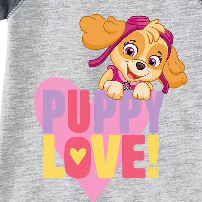 Paw Patrol Valentine's Day Puppy Love With Skye Infant Baby Jersey Bodysuit