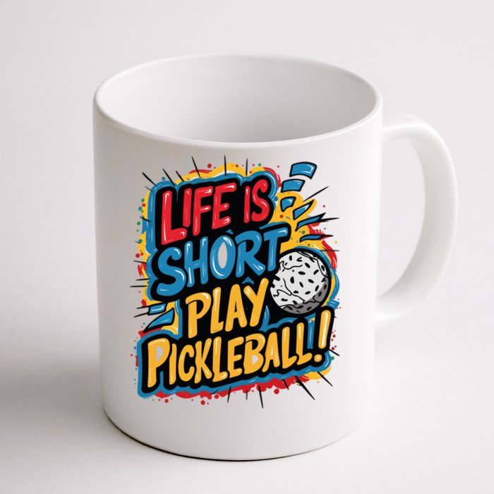 Pickleball Passion Vibrant Game Artwear Cute Gift Front & Back Coffee Mug