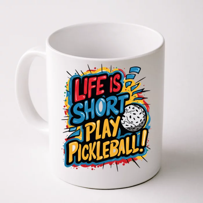 Pickleball Passion Vibrant Game Artwear Cute Gift Front & Back Coffee Mug