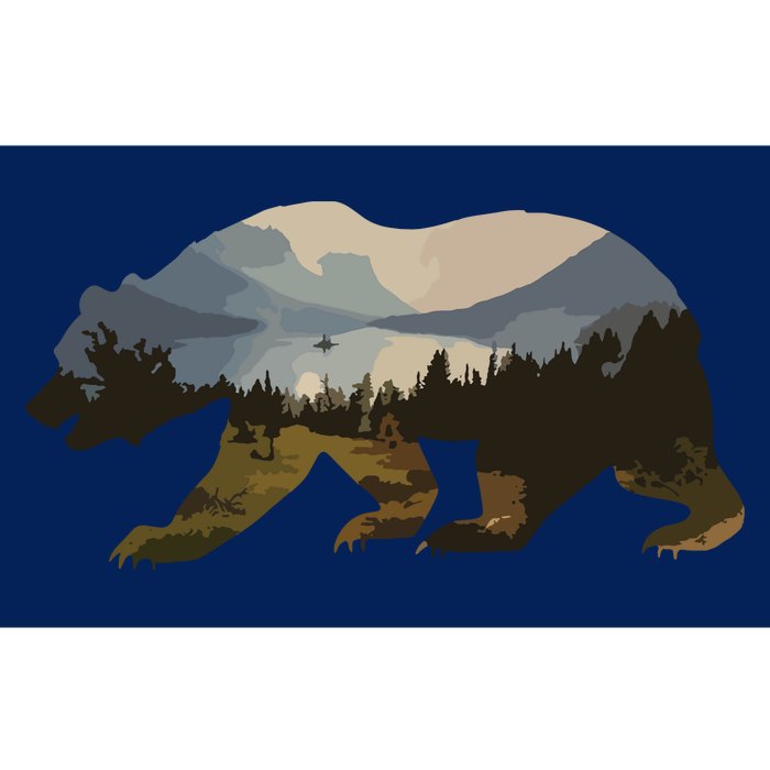 Preserve Protect Vintage National Park Bear Wildlife Bumper Sticker