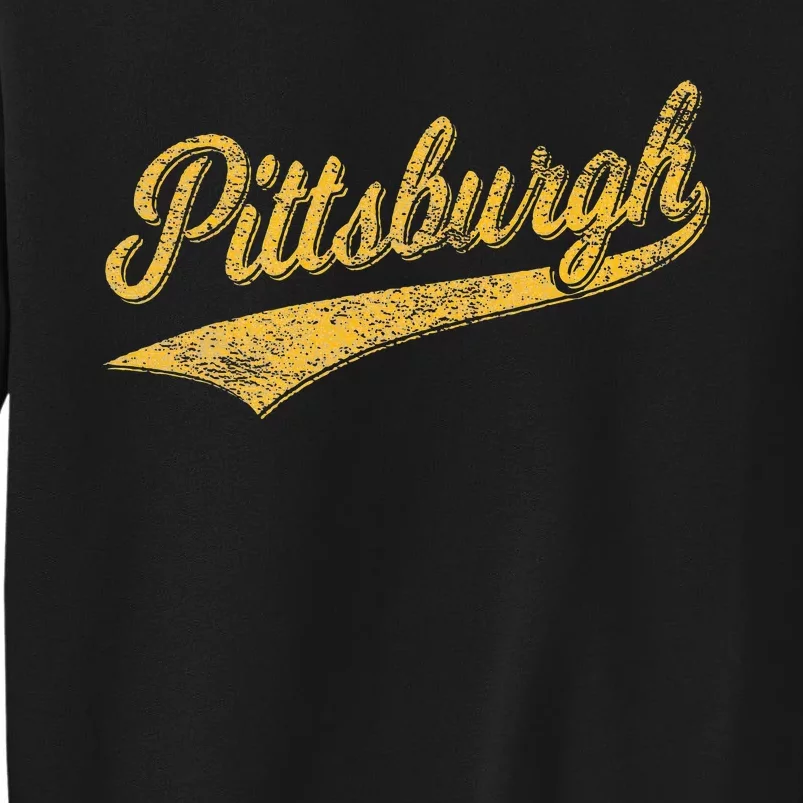 Pittsburgh Pennsylvania Varsity Script Sports Jersey Style Tall Sweatshirt